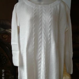 New Liz Claiborne Cable Crew Tunic SM